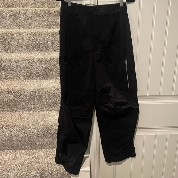 Zara black Cargo utility Pants with zippers oversized - Picture 7 of 7